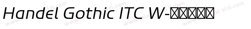 Handel Gothic ITC W字体转换